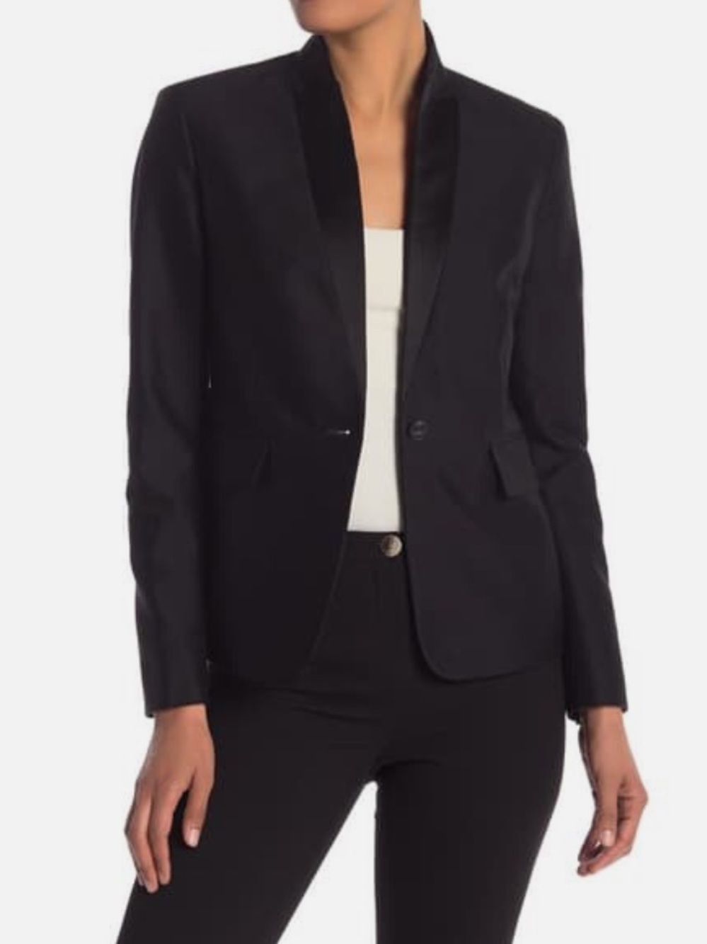 Rag & Bone Tailored Archer Blazer 3/4”
Sleeves Black Cotton - size 2 made USA